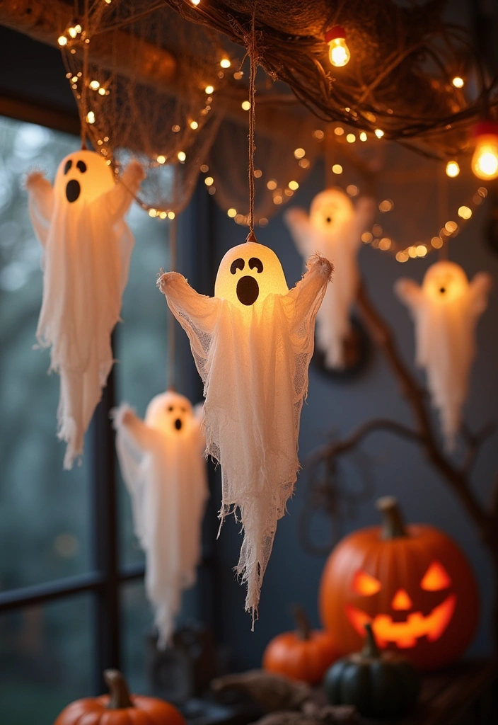 15 Seasonal Halloween Decor Trends You Can't Miss This Year (Get Inspired!) - 3. Whimsical Ghost Decor